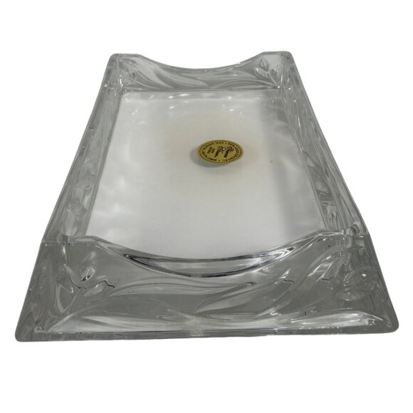 Princess House 24% Lead Crystal Memo Pad Holder Retired + Original Paper - Picture 6 of 8